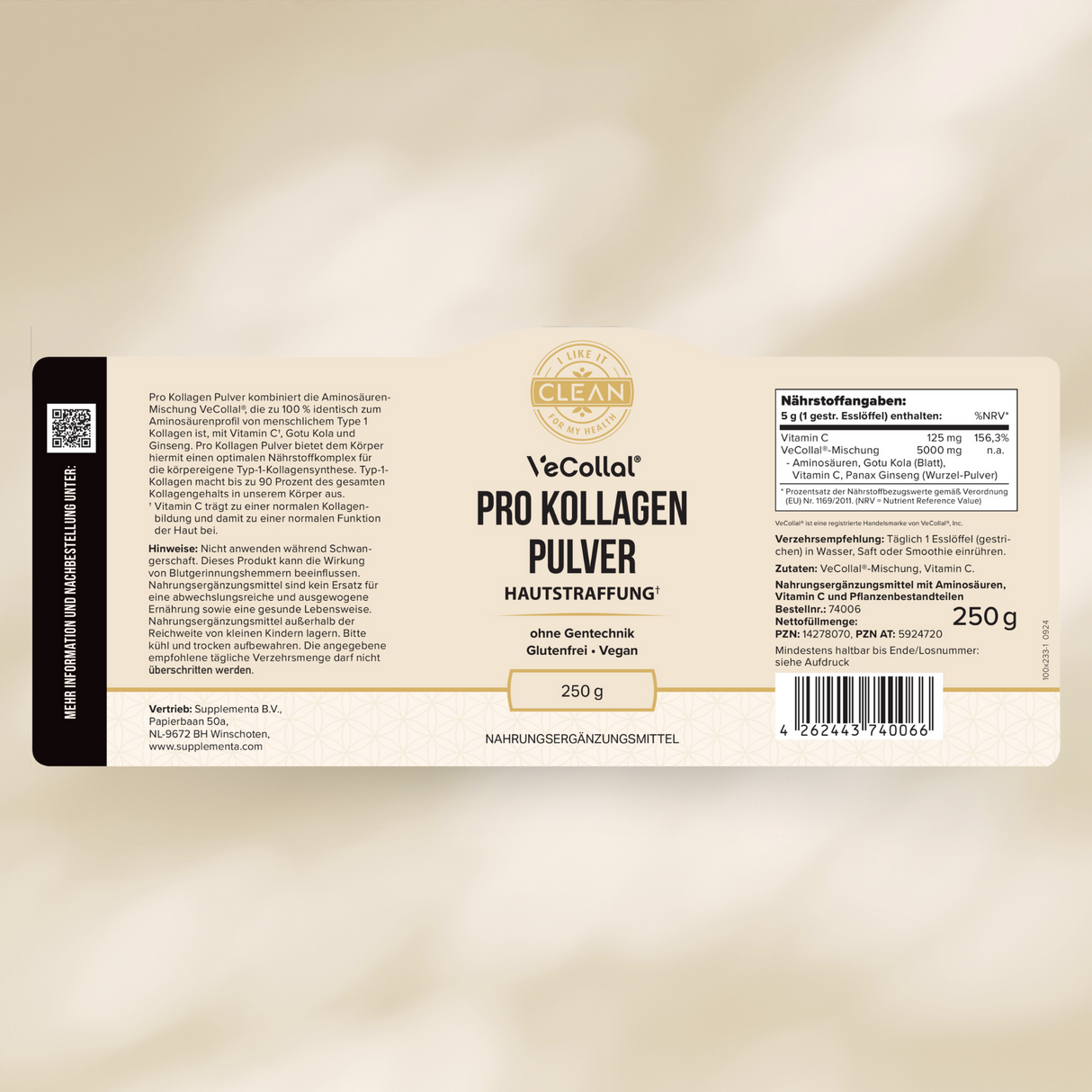 Kollagen Pulver (vegan)
