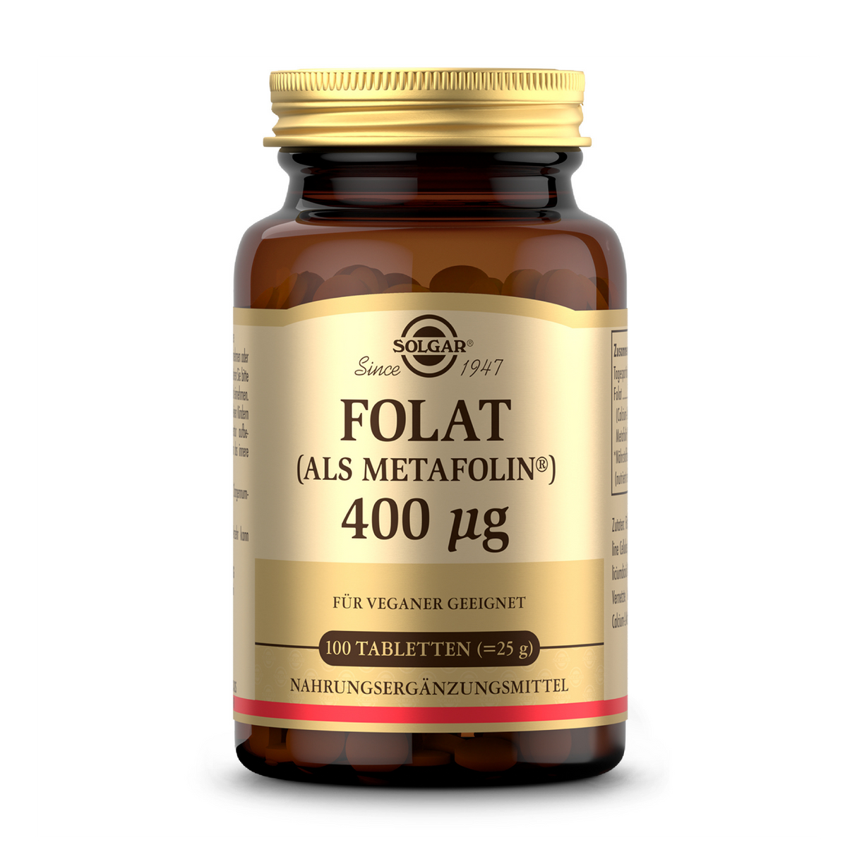 Folat (als Metafolin®) 400 µg