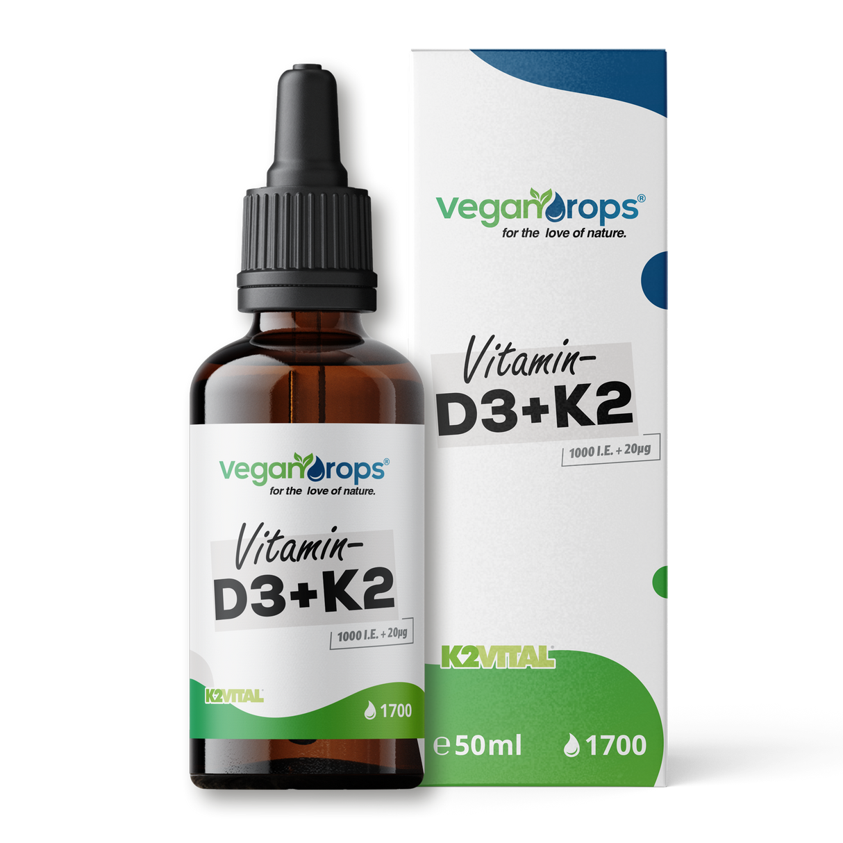 Vitamin D3 / K2 Tropfen (1000 i.E. & 20 mcg)