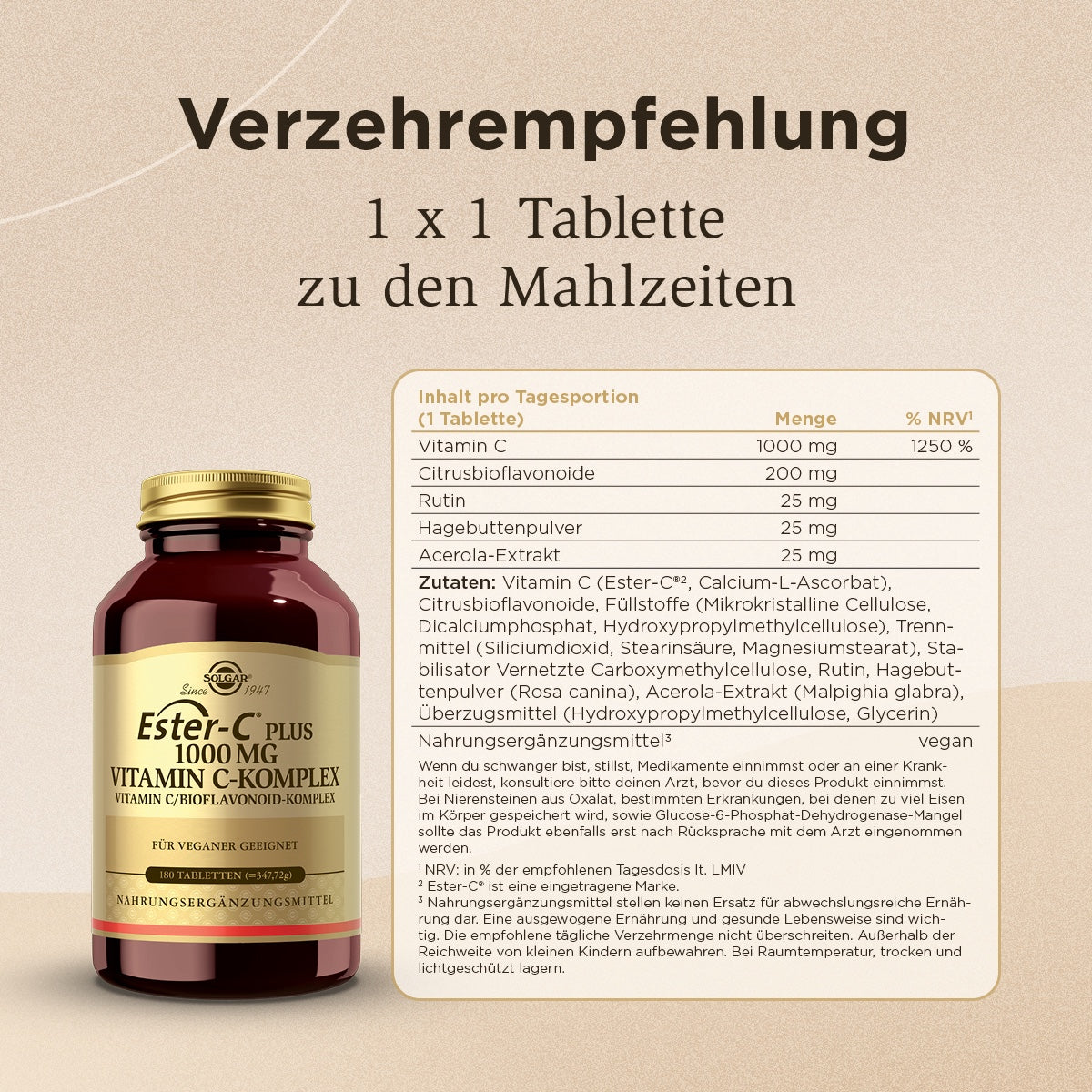 Ester-C® Plus 1000 mg Vitamin C-Komplex