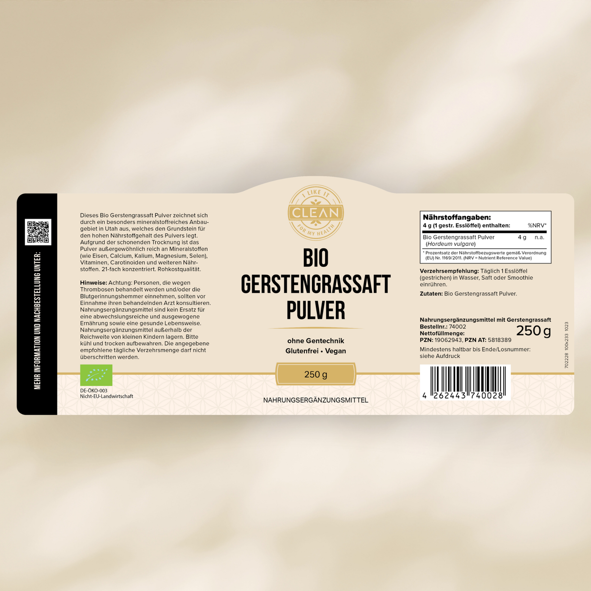 Gerstengrassaft Pulver