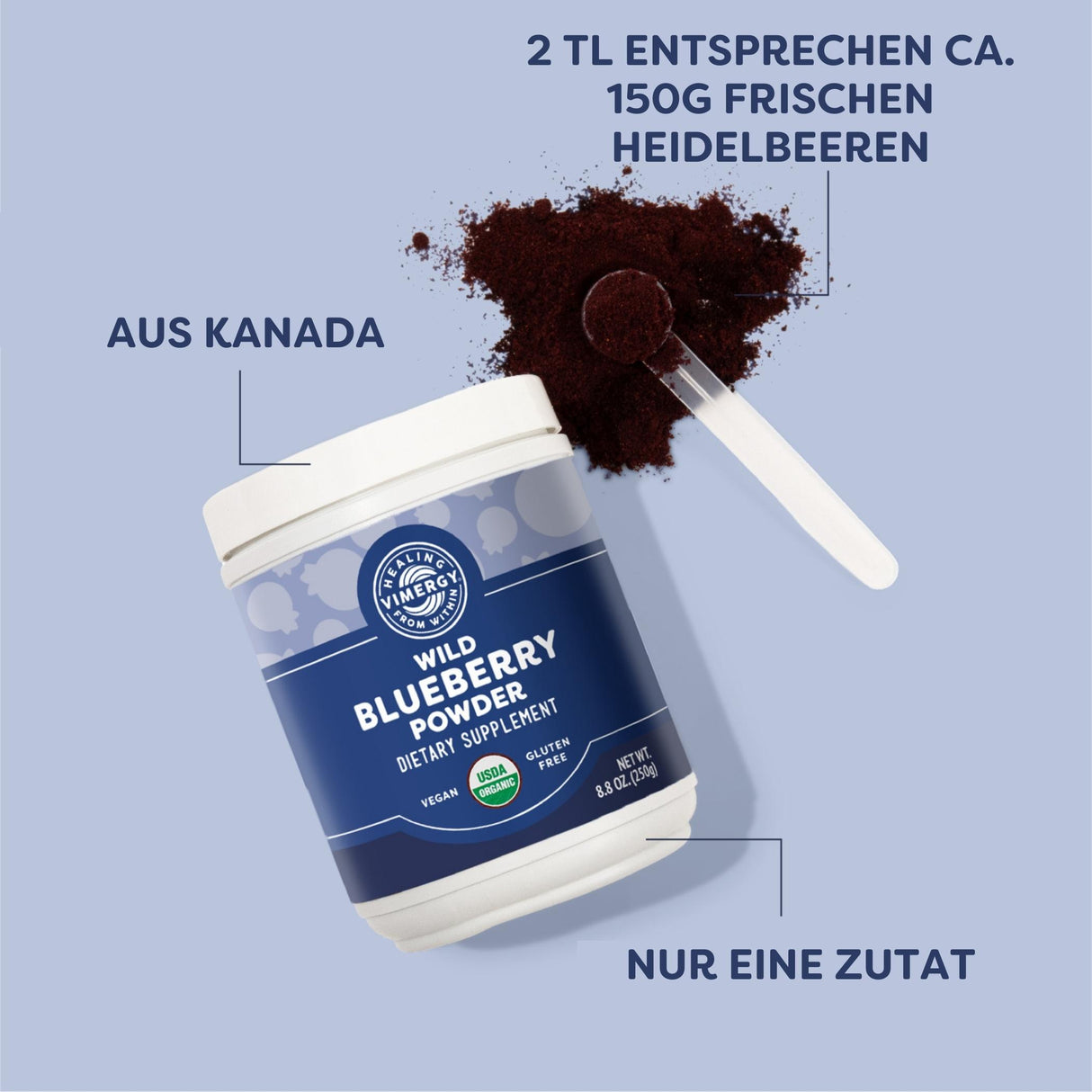 Wilde Blaubeere (Wild Blueberry) Pulver