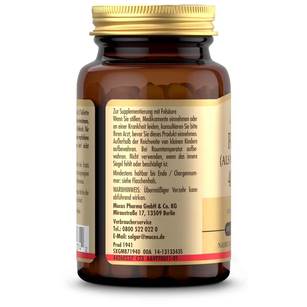 Folat (als Metafolin®) 400 µg