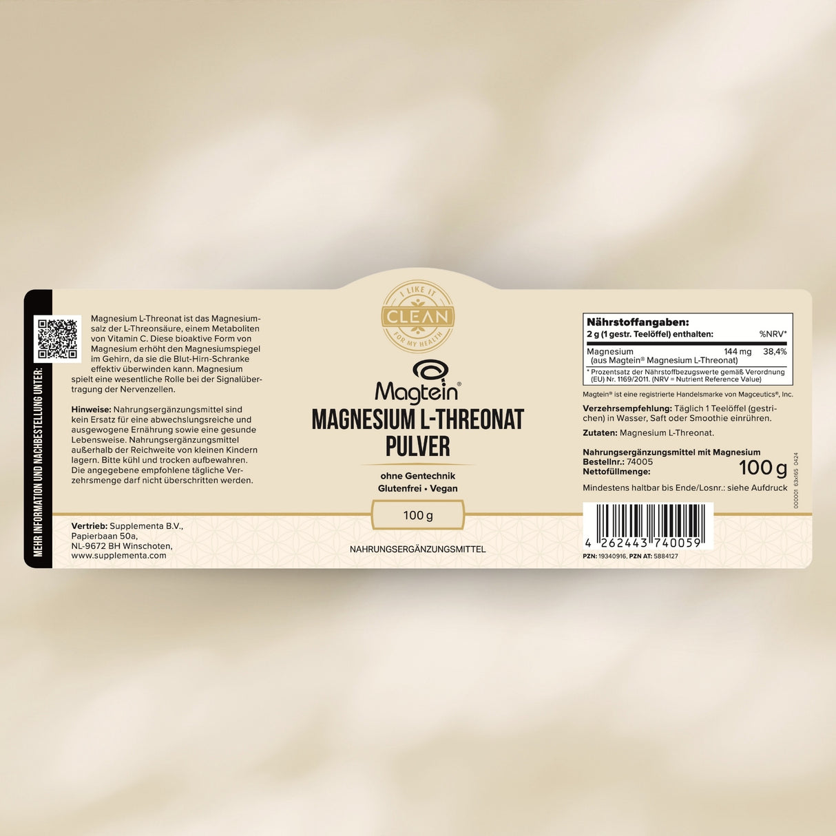 Magnesium L-Threonat Pulver