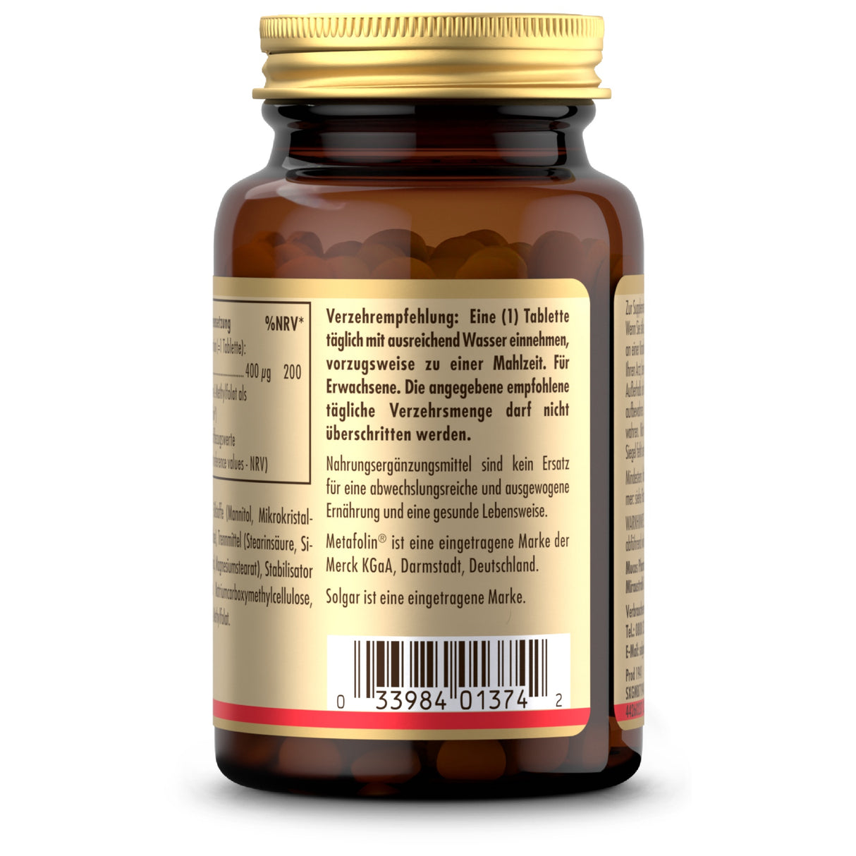 Folat (als Metafolin®) 400 µg