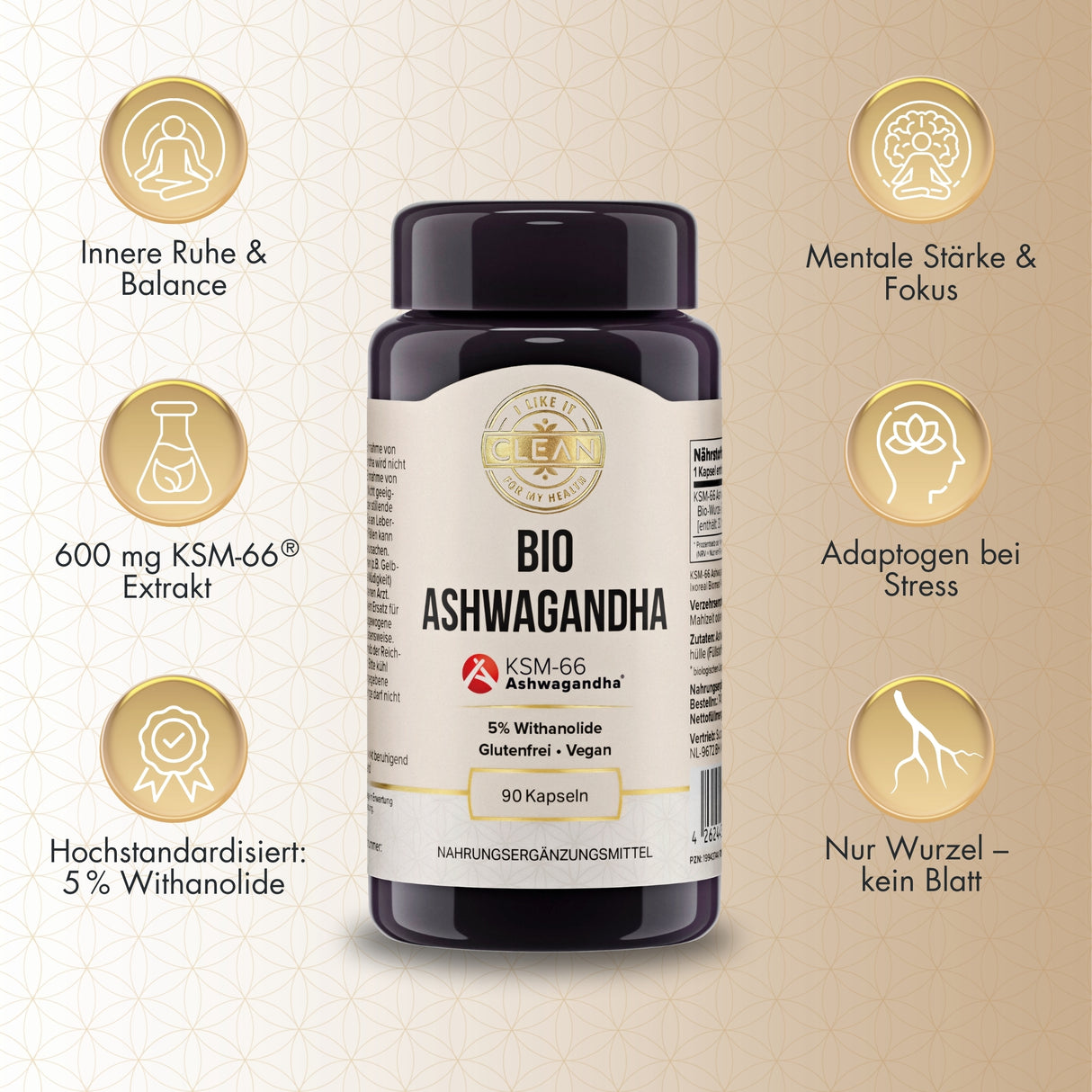 Bio-Ashwagandha Wurzel-Extrakt