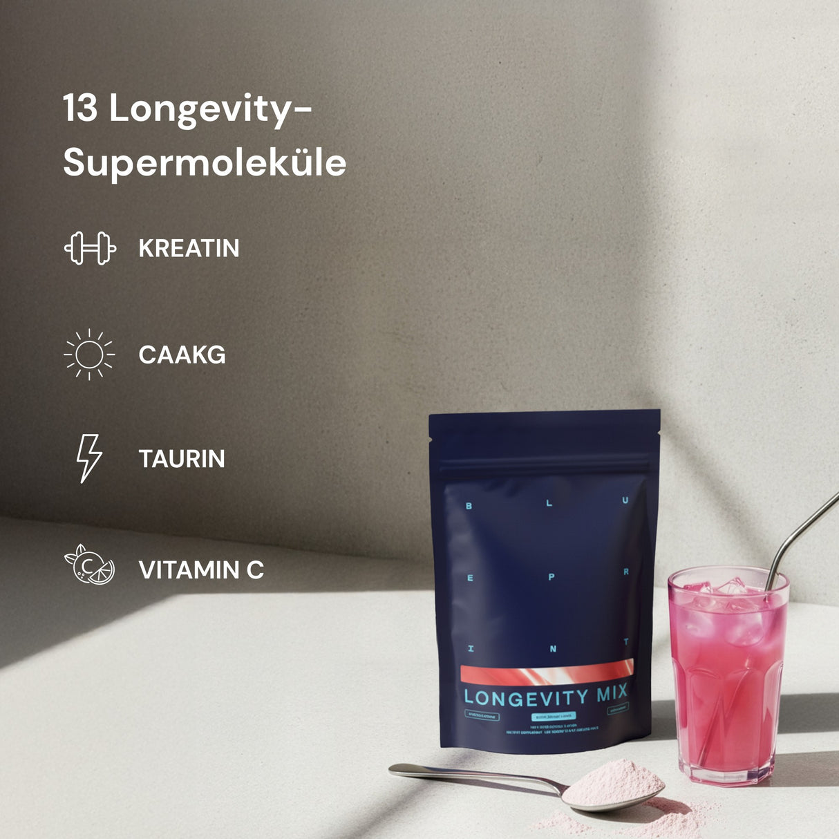 Longevity Mix Pulver (Blutorange)