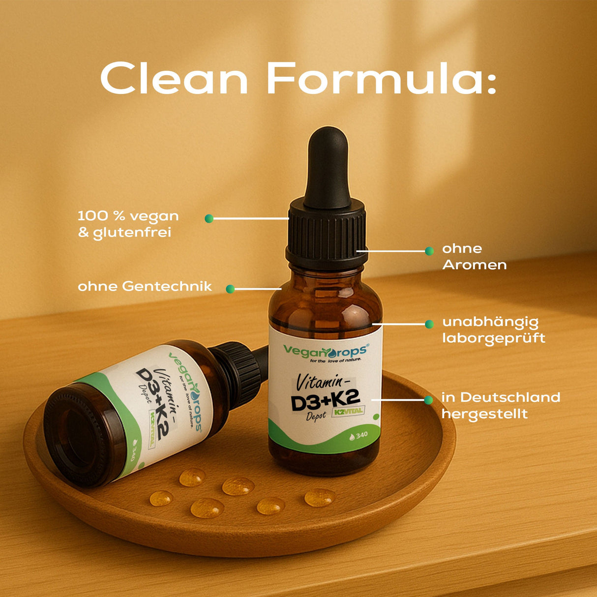 Vitamin D3 / K2 Depot Tropfen (5000 i.E. & 100 mcg)