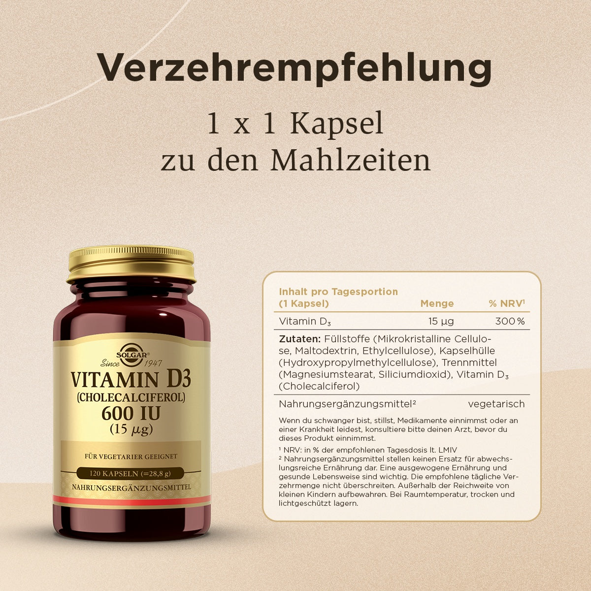 Vitamin D3 600 I.E.