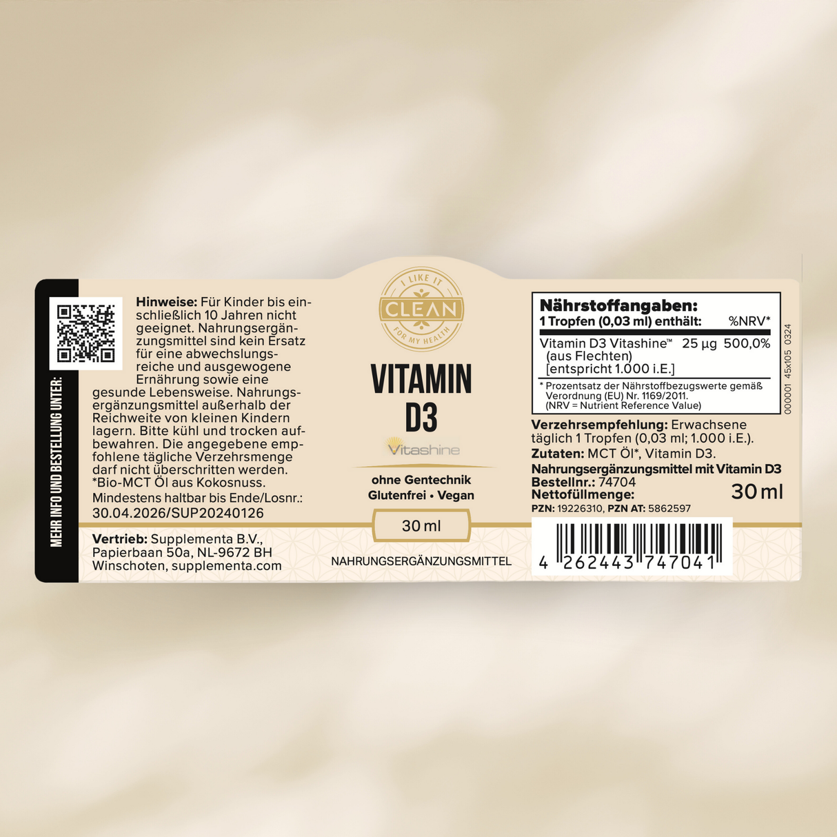 Vitamin D3 (vegan)